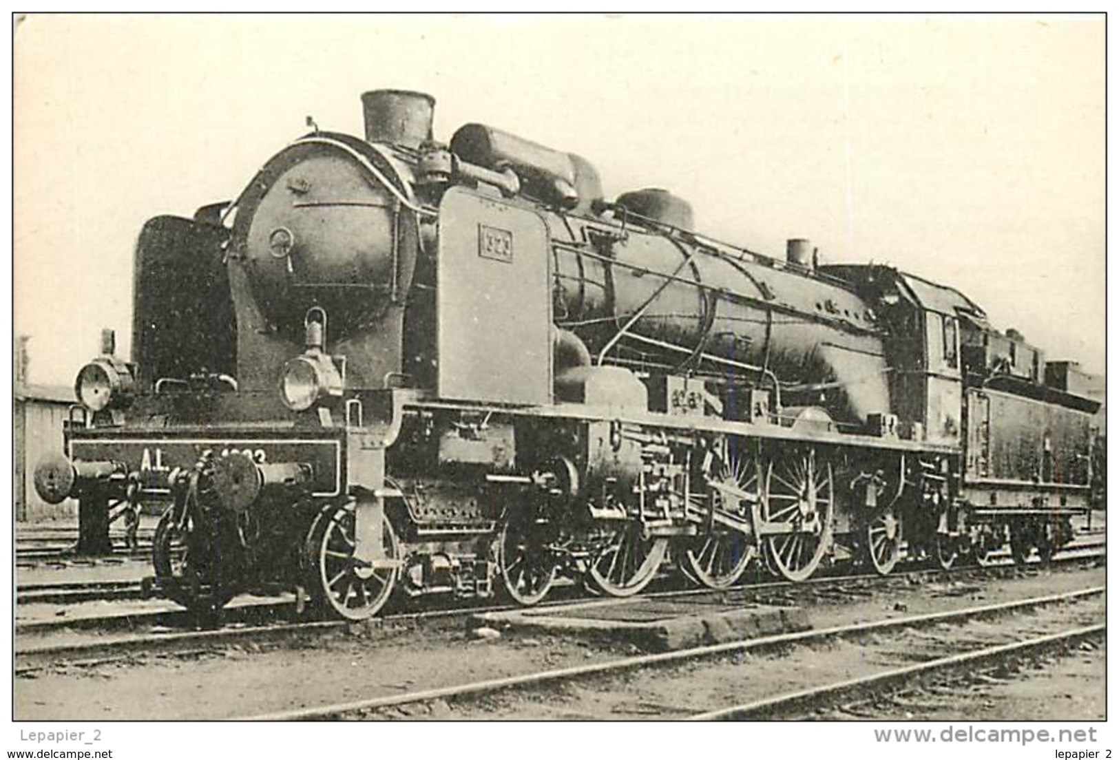 Thème Train Machine N°1323 Strasbourg Locomotives De L'est (Ex A-L) CP Ed. H.M.P. N° 118 Locomotive Vapeur - Eisenbahnen