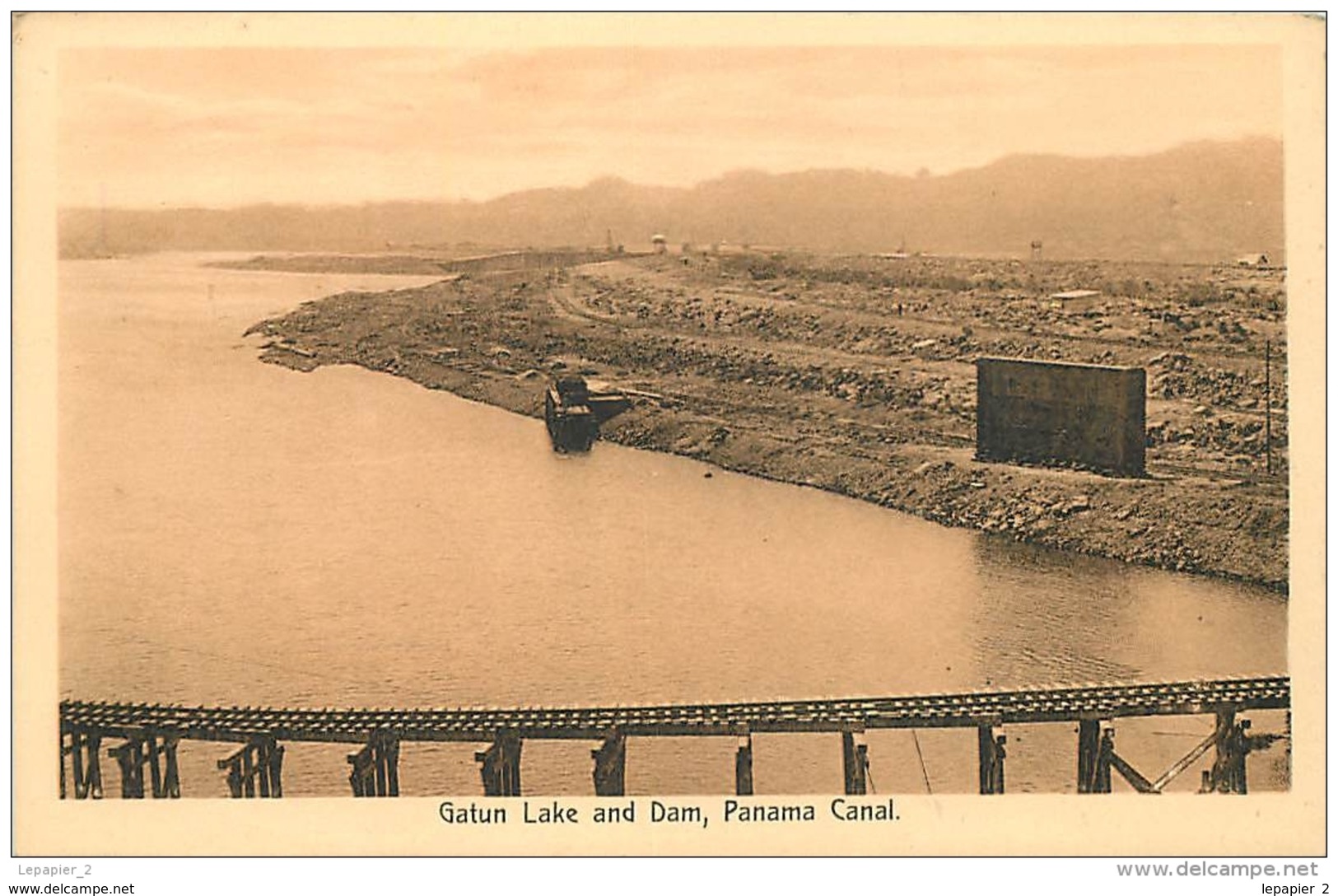 Panama GATUN Lake And Dam  ( Panama Canal ) CPA Albert Lindo Pub. 318 - Panama