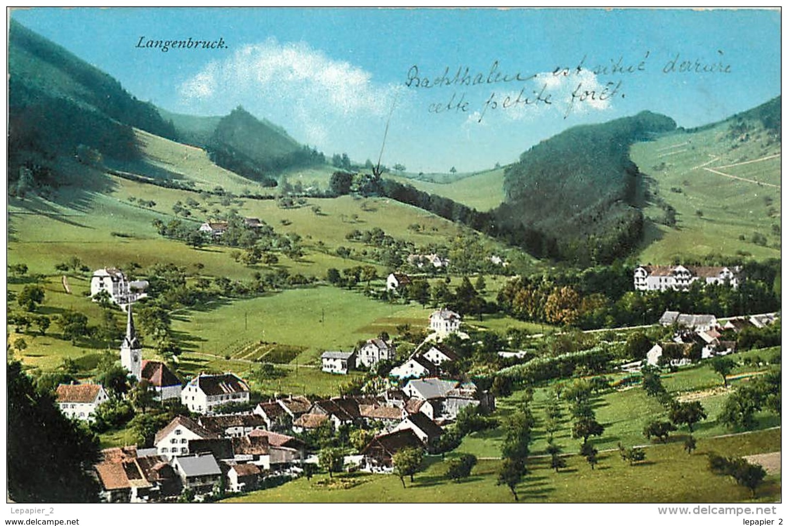 Suisse BL LANGENBRUCK CPA Ed Rathé-Fehlmann - Langenbruck