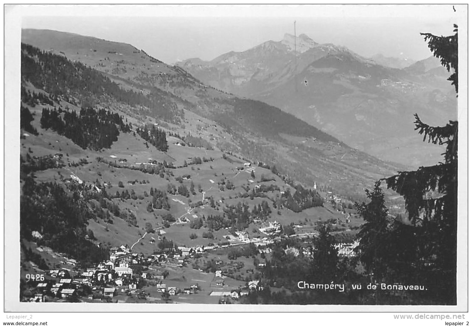 Suisse VS CHAMPERY Vu De Bonaveau CPSM PFD Ed.Perrochet-Matile 9426 - Champéry