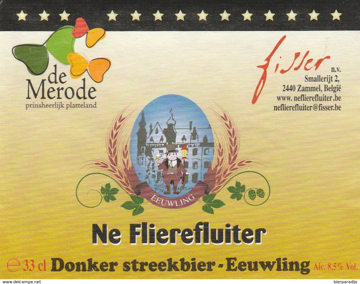 Etiket   Flierefluiter - Bière