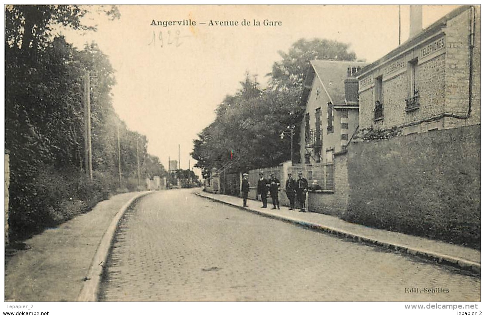 91 ANGERVILLE Avenue De La Gare CPA Ed Seailles - Angerville