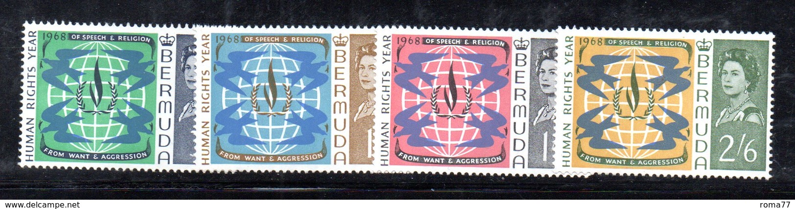 W1144 - BERMUDA 1968 , Serie N. 210/213  ***  MNH Costituzione - Bermuda