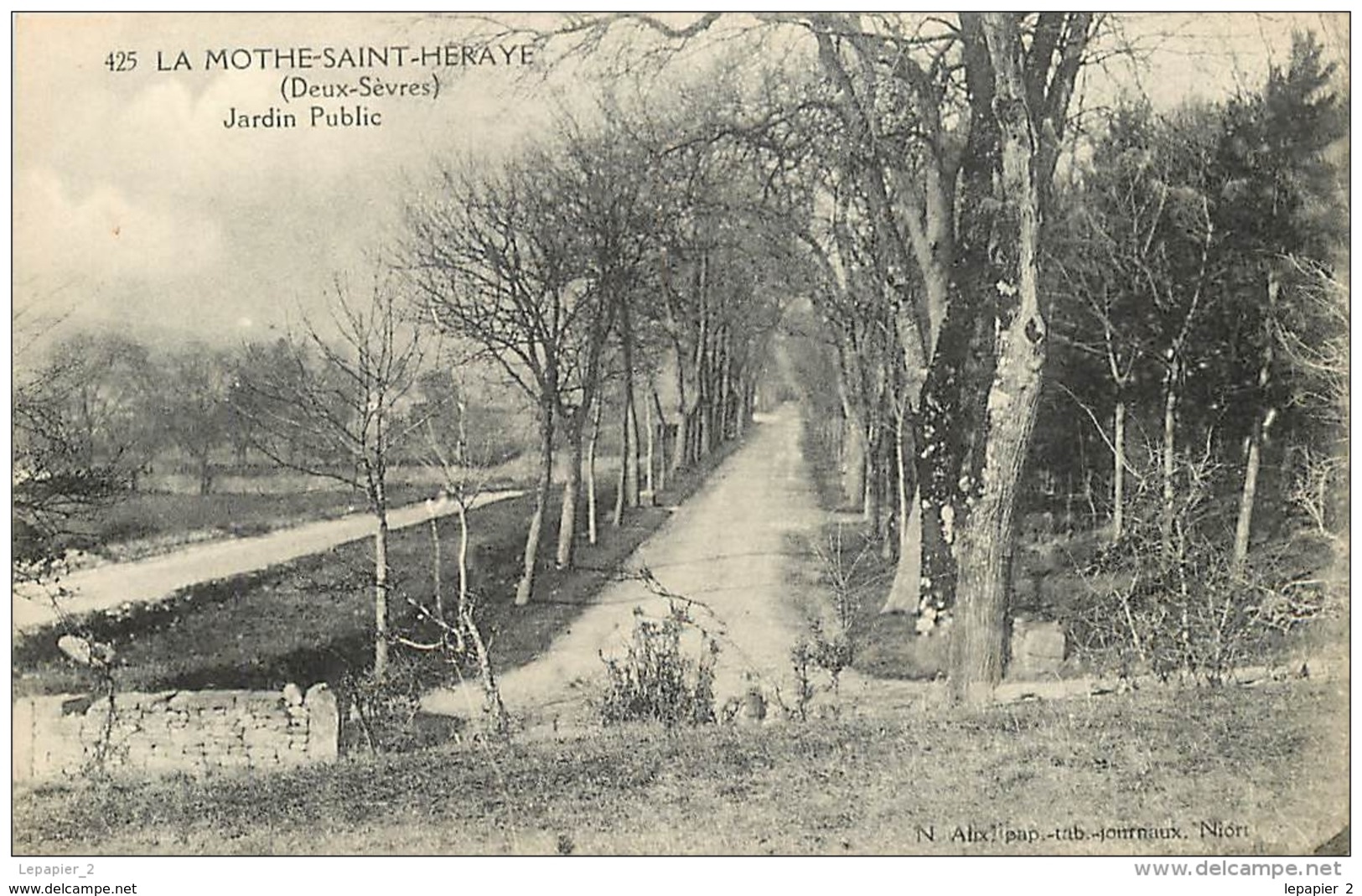 79 LA MOTHE SAINT HERAY Jardin Public CPA Ed. Alix N°425 - La Mothe Saint Heray