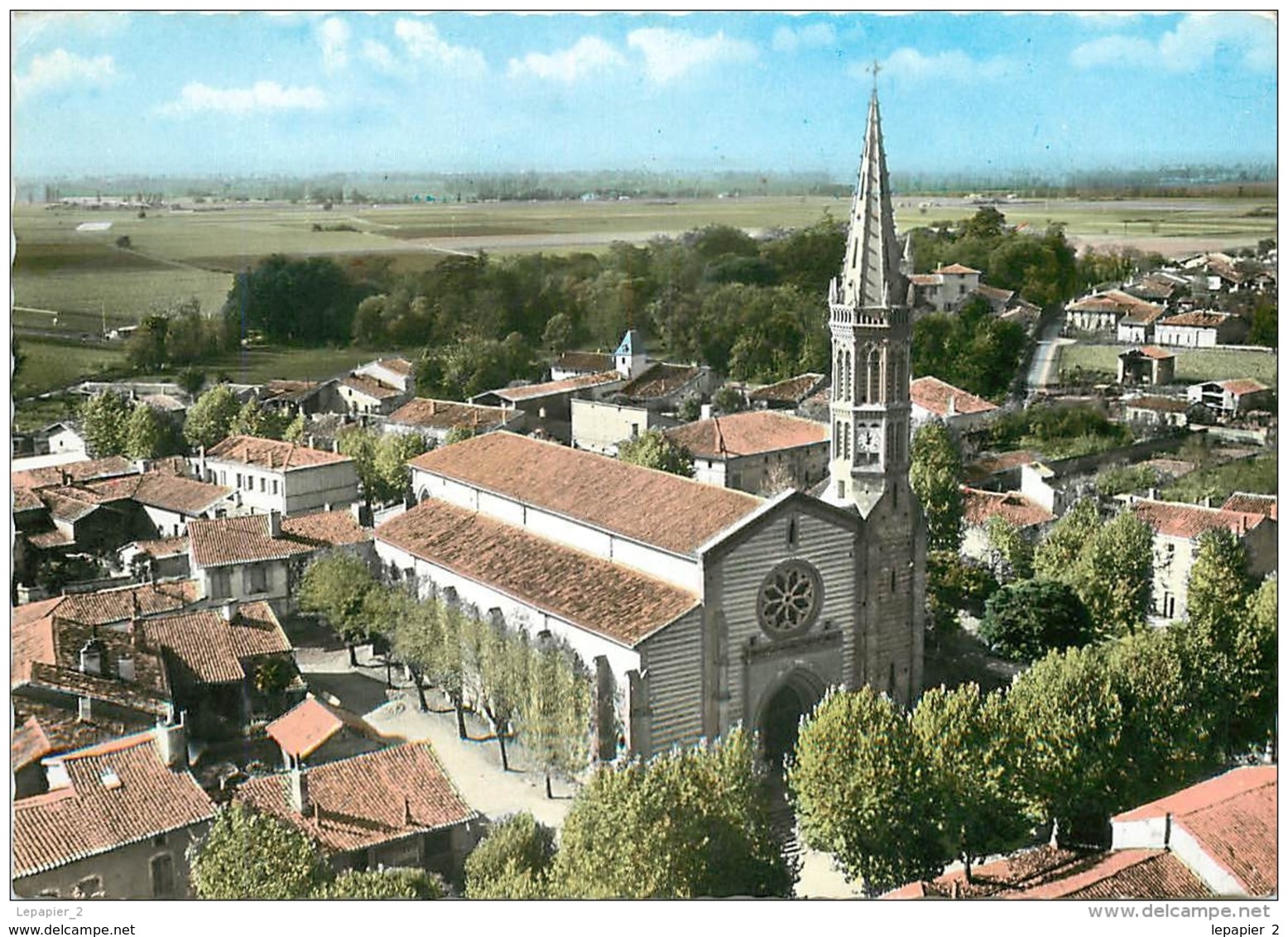 82 GRISOLLES En Avion Au Dessus De Grisolles - Vue Aérienne Générale CPSM GFD Ed.Sofer - Grisolles