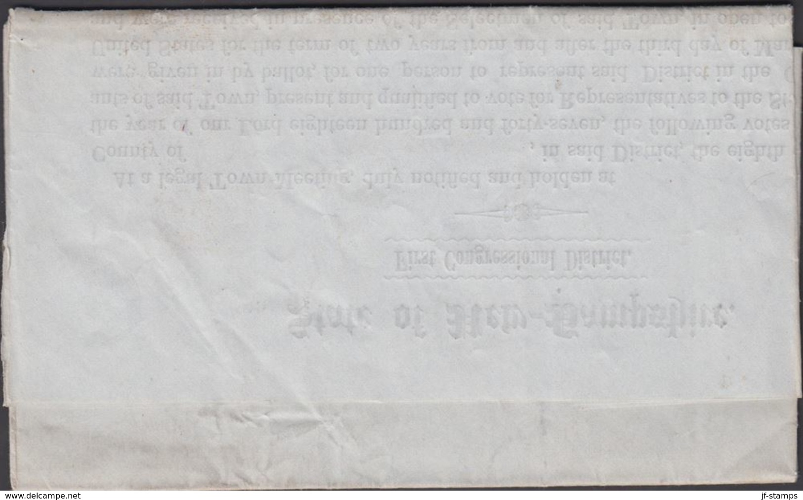 1847. CONCORD JUN 11 N.H. + 5 - PAID. Wotes Counted For State Legislature In Town Of ... () - JF301250 - …-1845 Vorphilatelie