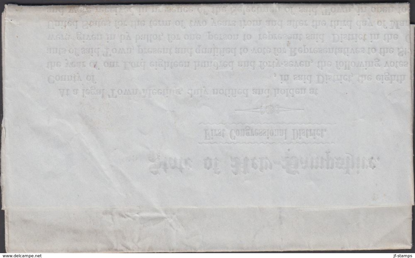 1847. CONCORD JUN 11 N.H. + 5 - PAID. Wotes Counted For State Legislature In Town Of ... () - JF301250 - …-1845 Préphilatélie