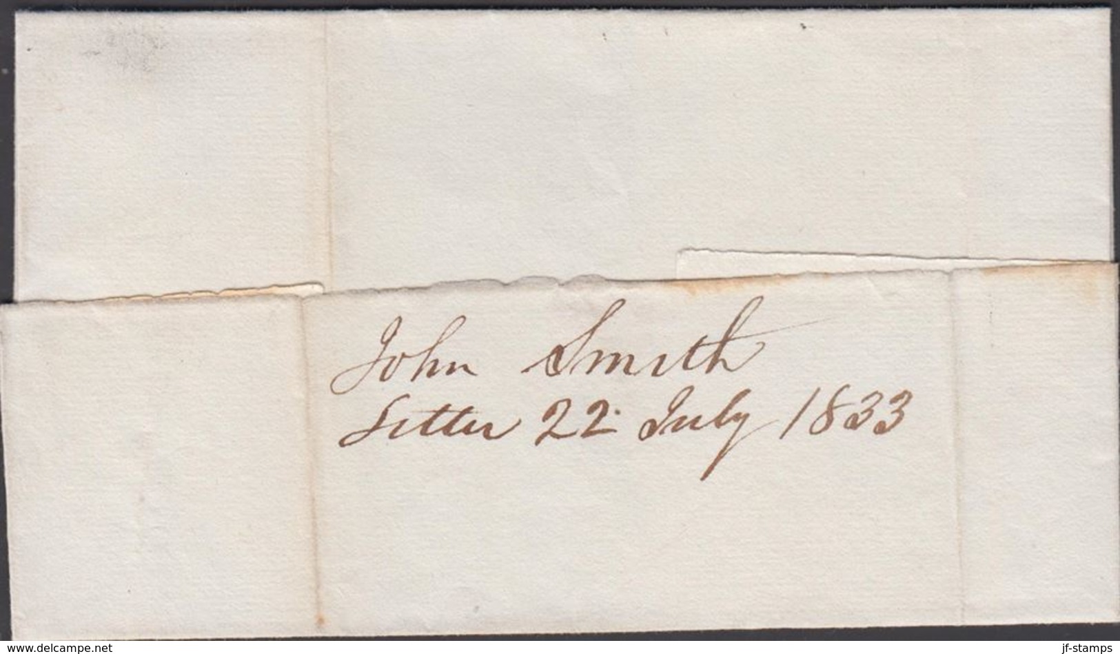 1833. St. ALBANS VI JUL 23 + 18 3/4. To New York 22 July 1833.  () - JF301329 - …-1845 Prefilatelia