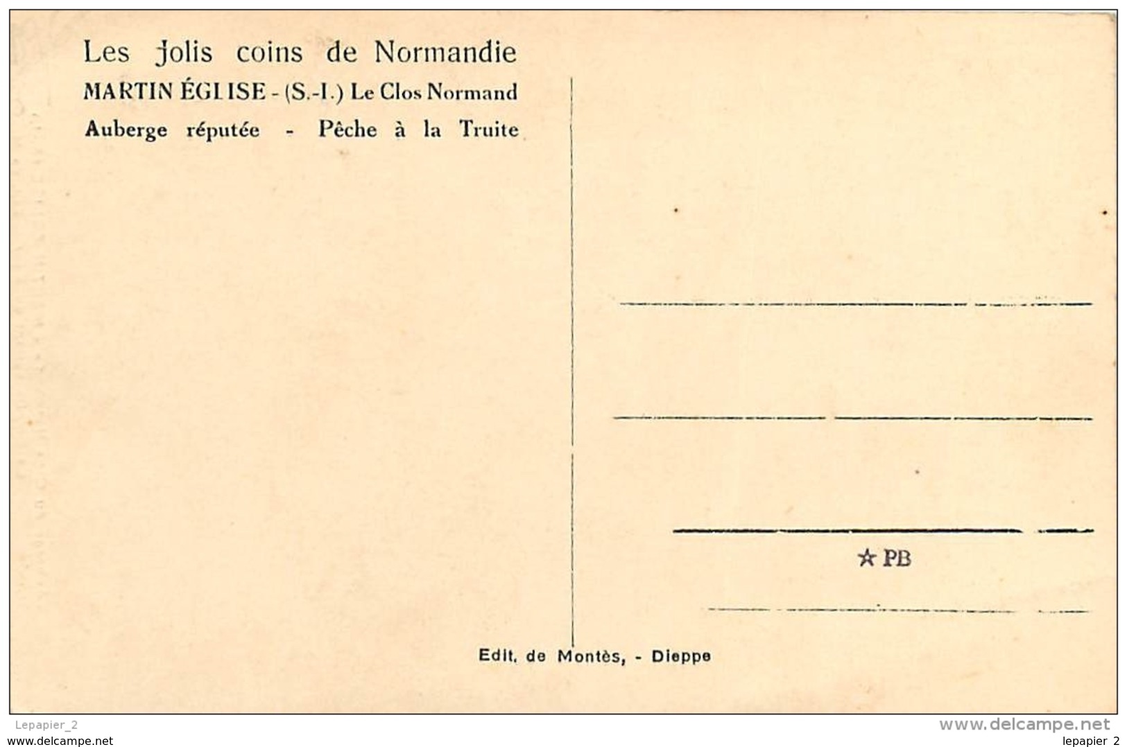 76 MARTIN EGLISE  Auberge Du Clos Normand - La Galette Sortant Du Four CPSM PF Ed. De Montes Dieppe - Altri & Non Classificati