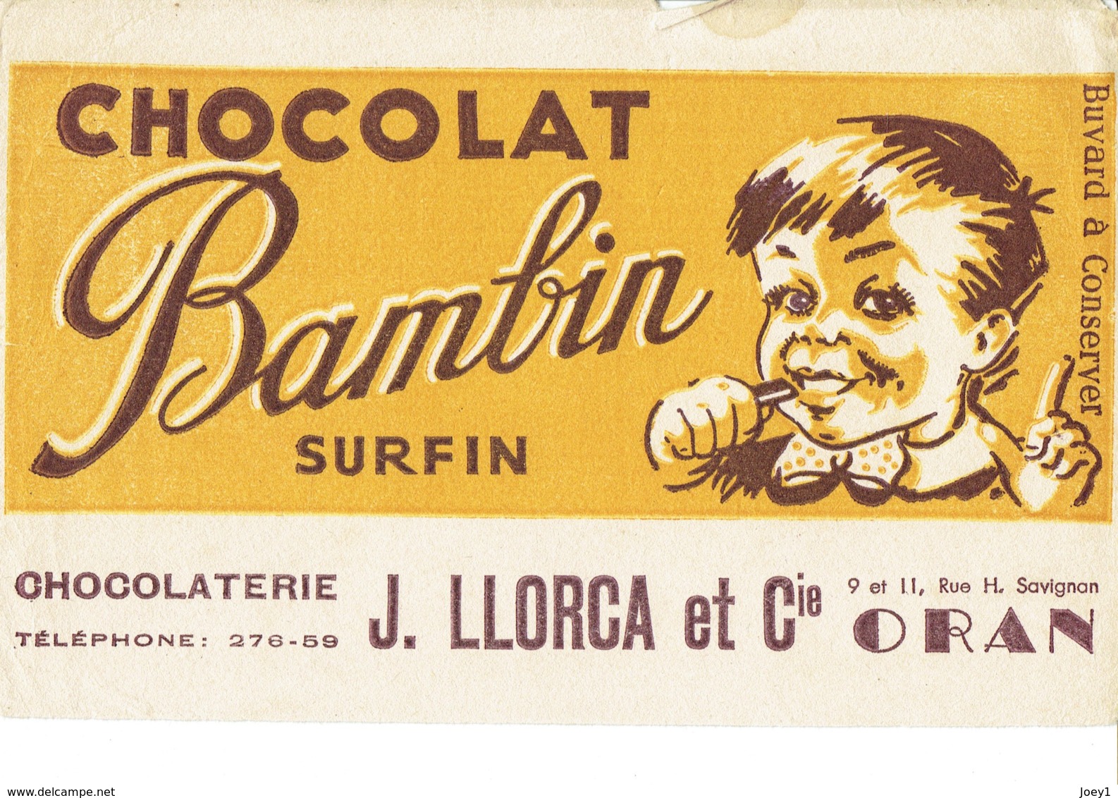 Buvard, Chocolat Bambin,Oran. - Cacao
