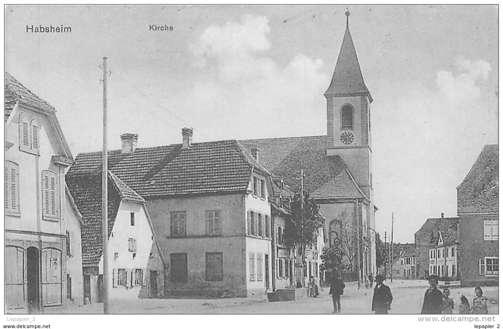 68 HABSHEIM Eglise / Kirche CPA - Habsheim
