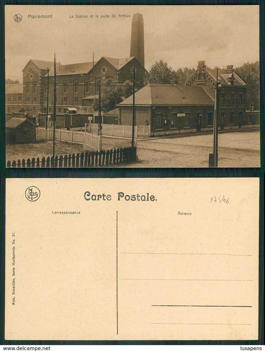 OF [17546] - BELGIUM - MARIEMONT - LA STATION ET LE PUITS ST ARTHUR - Morlanwelz