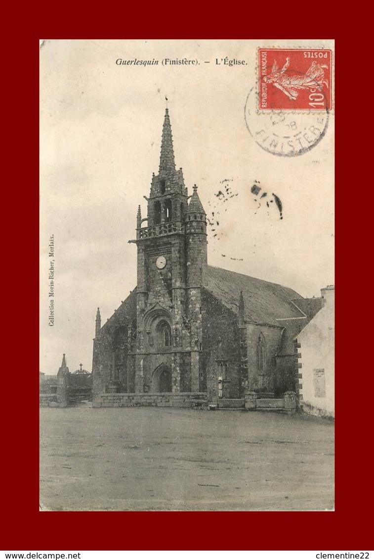 Guerlesquin * L'eglise  ( Scan Recto Et Verso ) - Guerlesquin