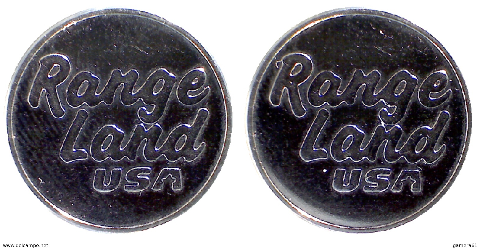 05384 GETTONE TOKEN JETON FICHA ADVERTISING VENDING RANGE LAND US RENO Nickel Plated Steel - Other & Unclassified