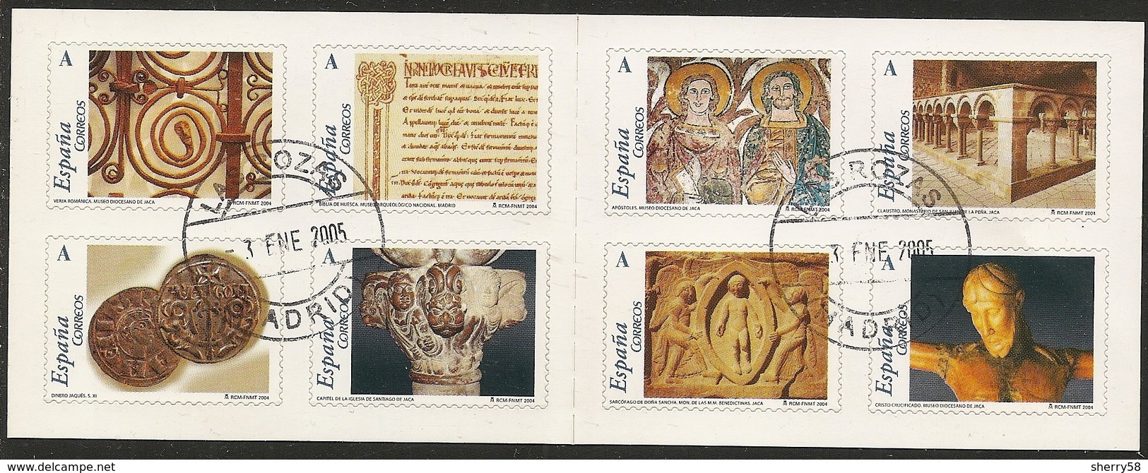 2004-ED. 4052 A 4059 - 4052C-CARNÉ-ROMANICO ARAGONÉS-USADO- - Usados