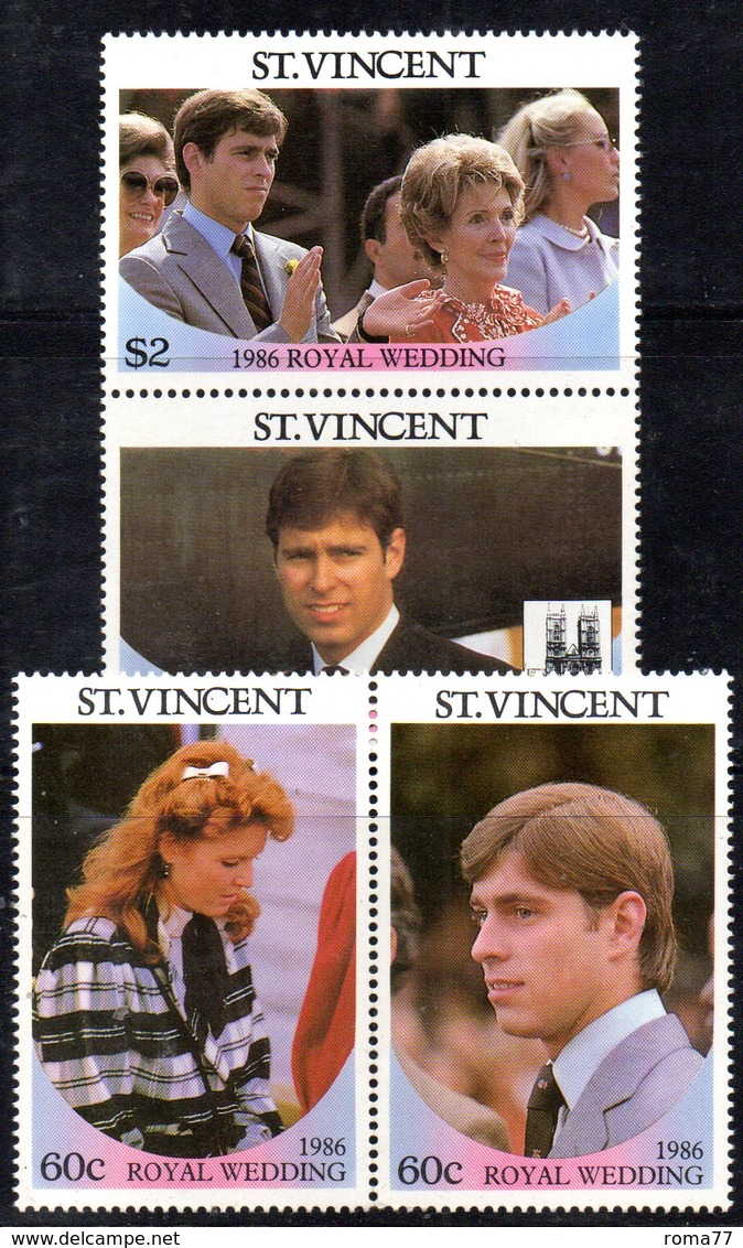 W3193 - ST.VINCENT 1986, Serie ROYAL WEDDING   ***  MNH - St.Vincent (1979-...)
