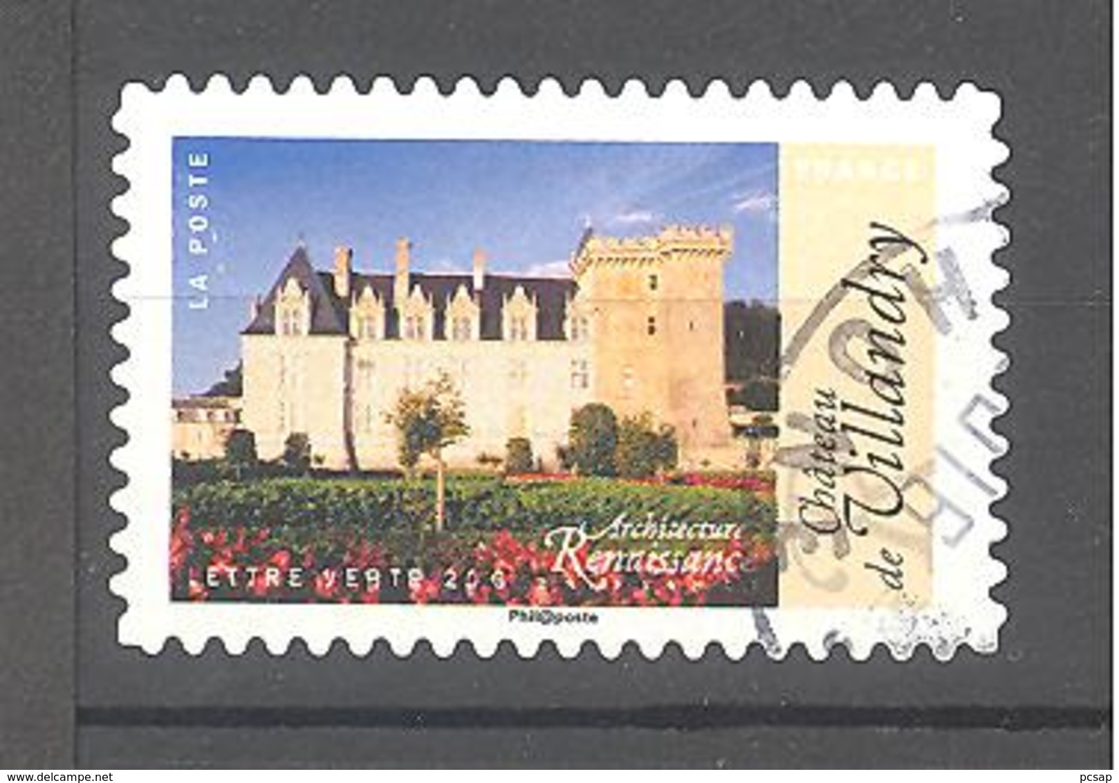 France Autoadhésif Oblitéré N°1111 (Architecture De La Renaissance En France) (cachet Rond) - Oblitérés