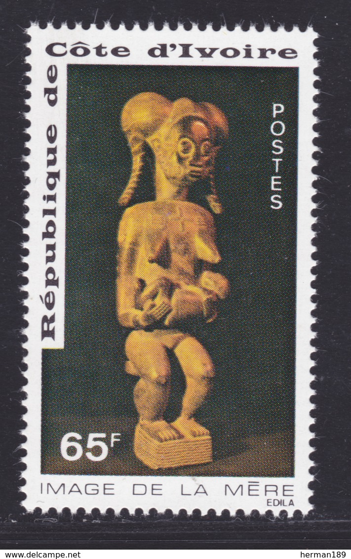COTE D'IVOIRE N°  398 ** MNH Neuf Sans Charnière, TB (D8031) Statuette, Image De La Mère - 1976 - Costa D'Avorio (1960-...)