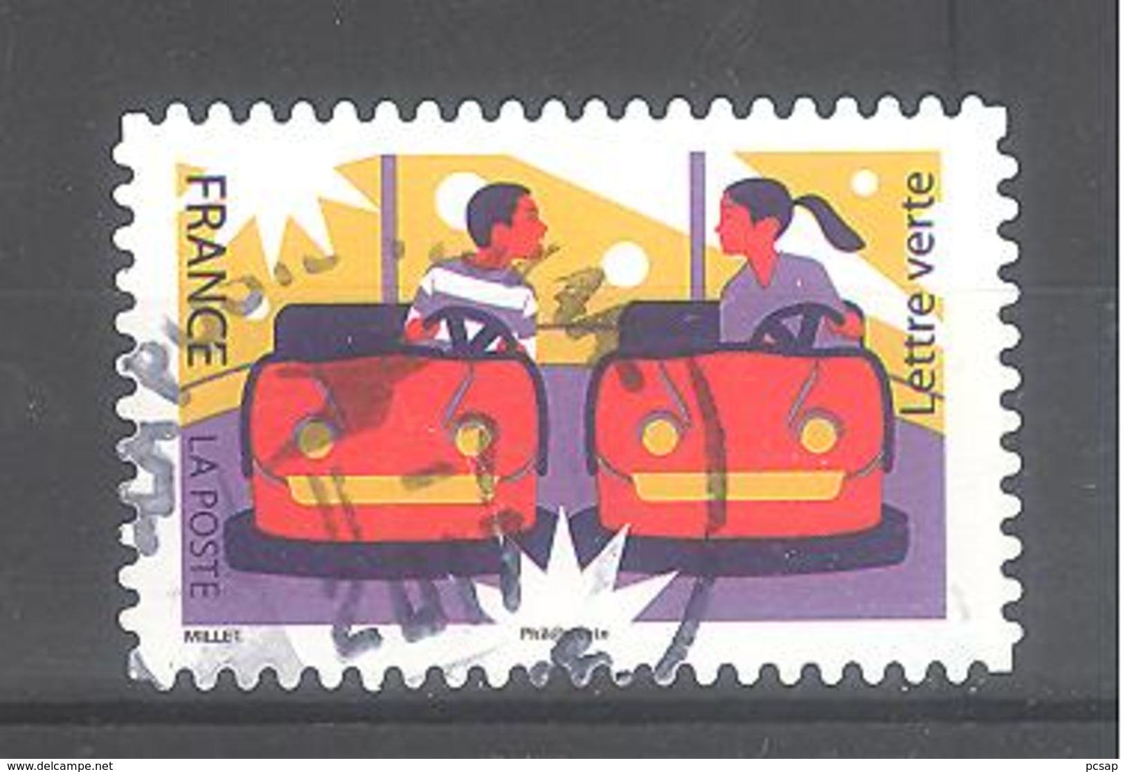 France Autoadhésif Oblitéré N°1431 (La Fête Foraine) (cachet Rond) - Oblitérés