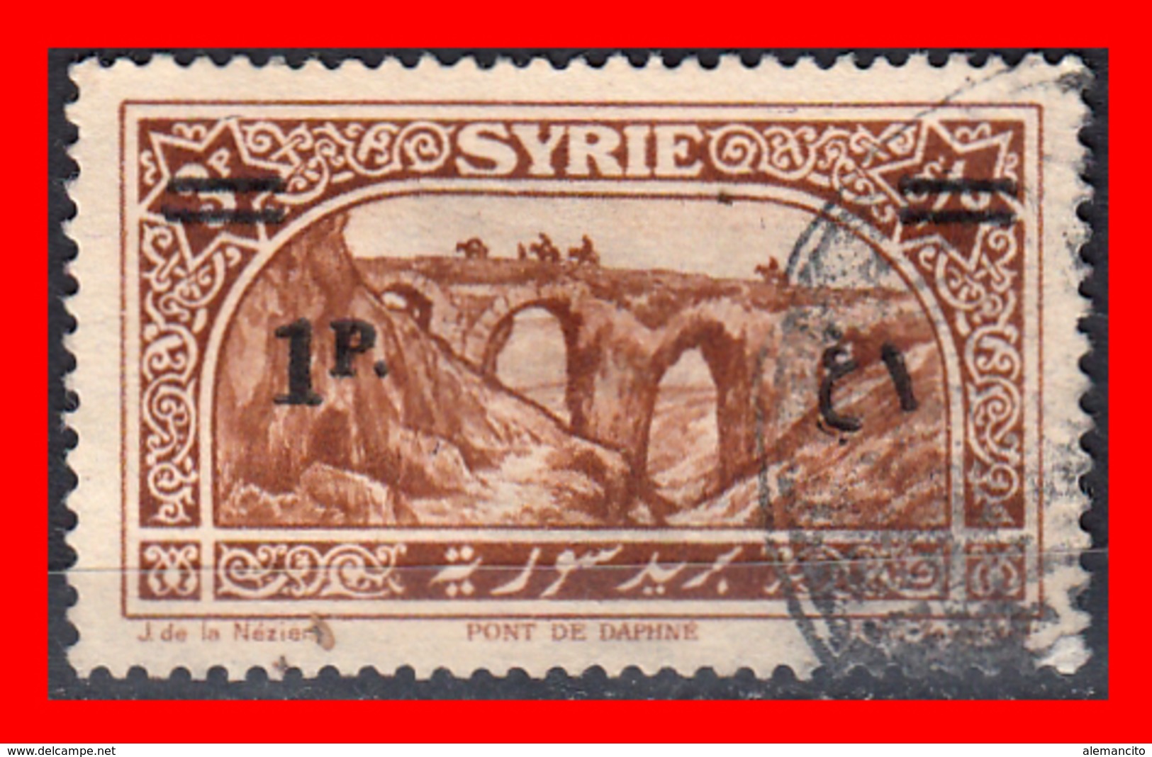 SYRIE…. SELLO AÑO 1926-30 .. SOBRECARGADO EN NEGRO - Syria