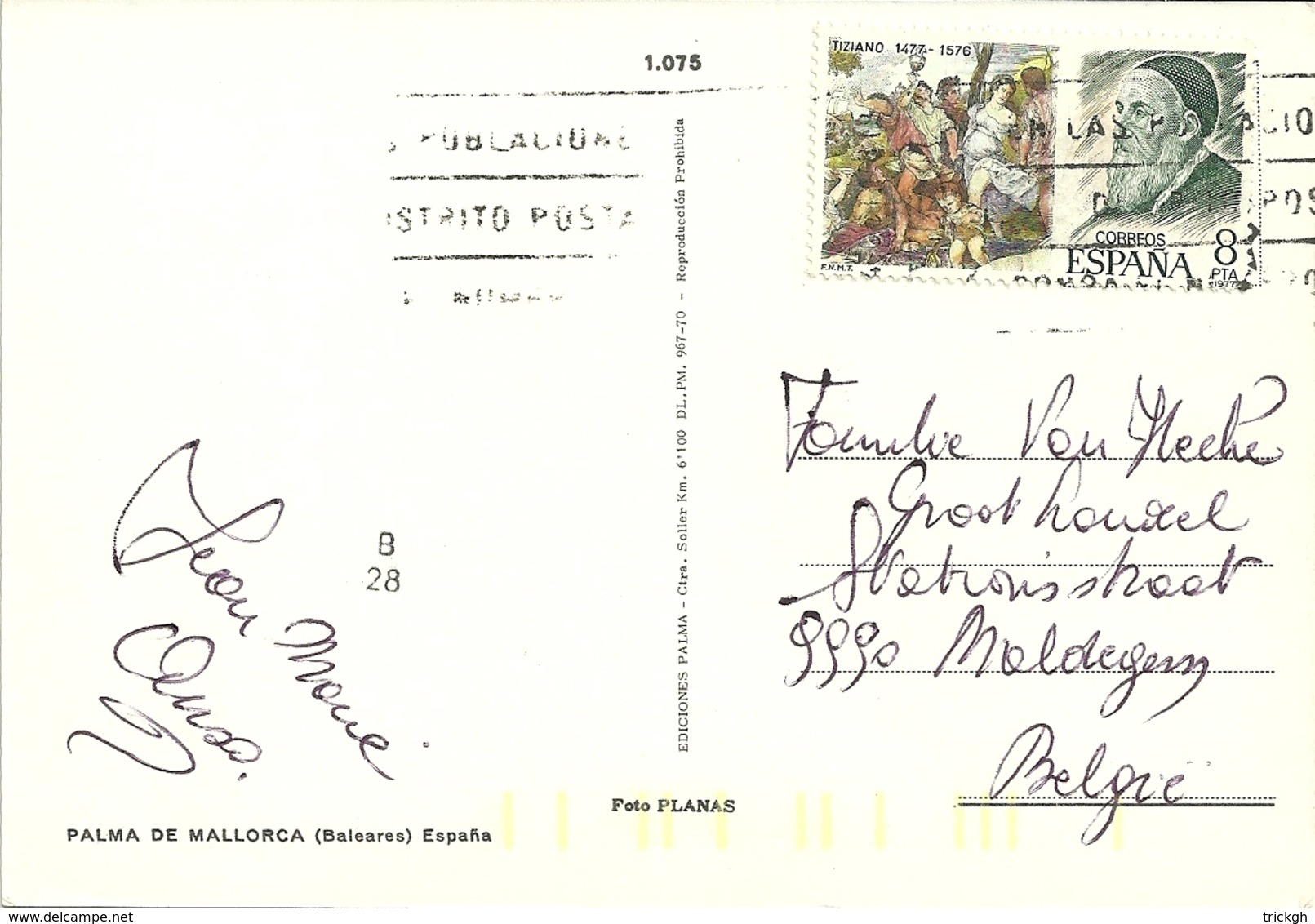 Espana 1978 > Maldegem B - Lettres & Documents