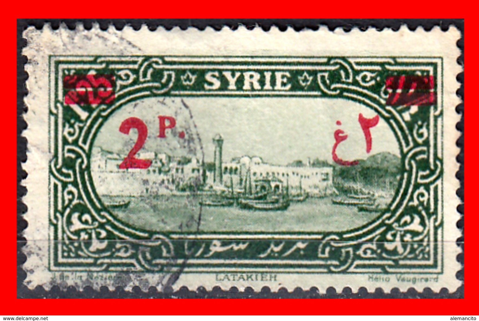 SYRIE…. SELLO AÑO 1930 .. SOBRECARGADO EN ROJO - Siria