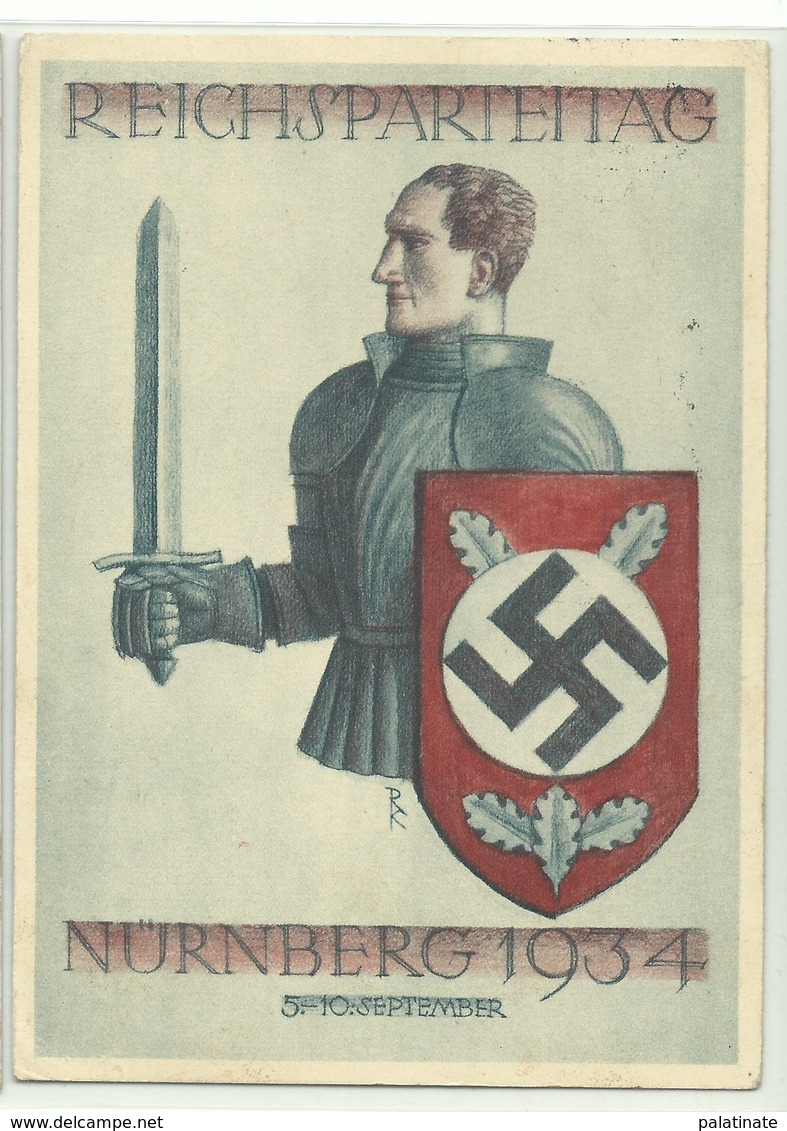 Nürnberg Reichsparteitag 1934 Maschinenwerbestempel - Sonstige & Ohne Zuordnung