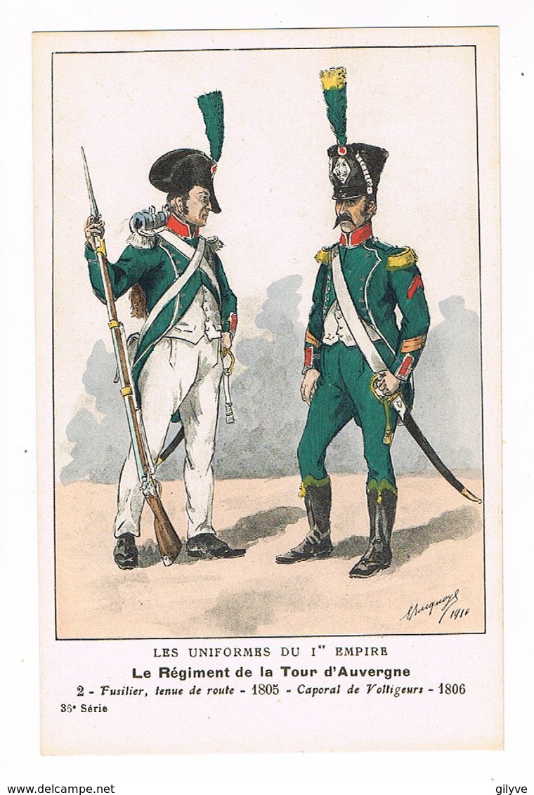 Uniforme.1er Empire.Fusilier Tenue De Route.Caporal De Voltigeur 1809.   BUCQUOY.  (59) - Uniformes