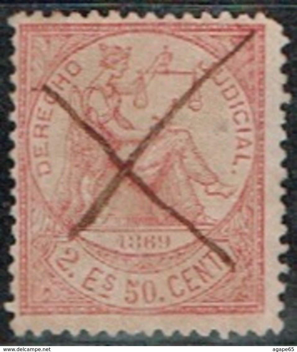 DERECHO JUDICIAL, 1869, 2 Escudos 50 Centimos - Cuba (1874-1898)