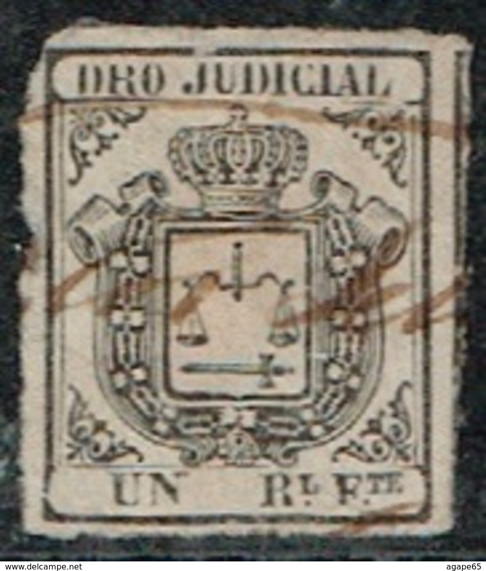 DERECHO JUDICIAL, 1856, 1 Real - Cuba (1874-1898)