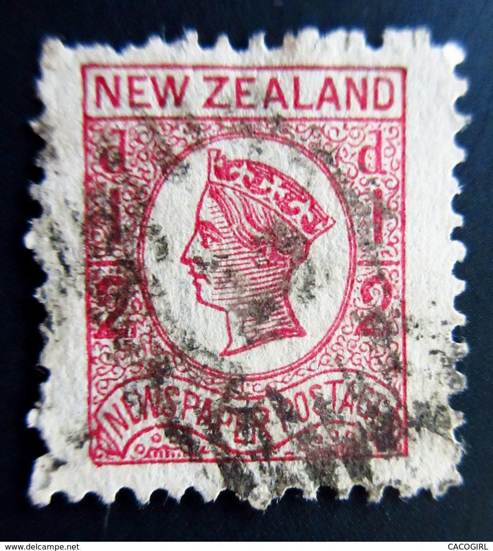 1875 New Zealand Yt 48 . Queen Victoria  Oblitérés Used - Oblitérés