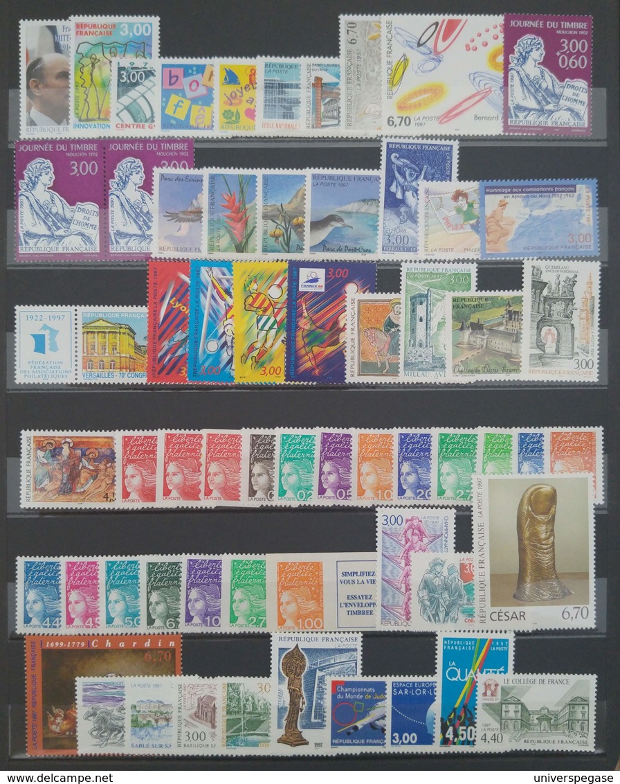 Lot De Timbres De France Neufs** - Année 1997 - Sous Faciale - 1990-1999