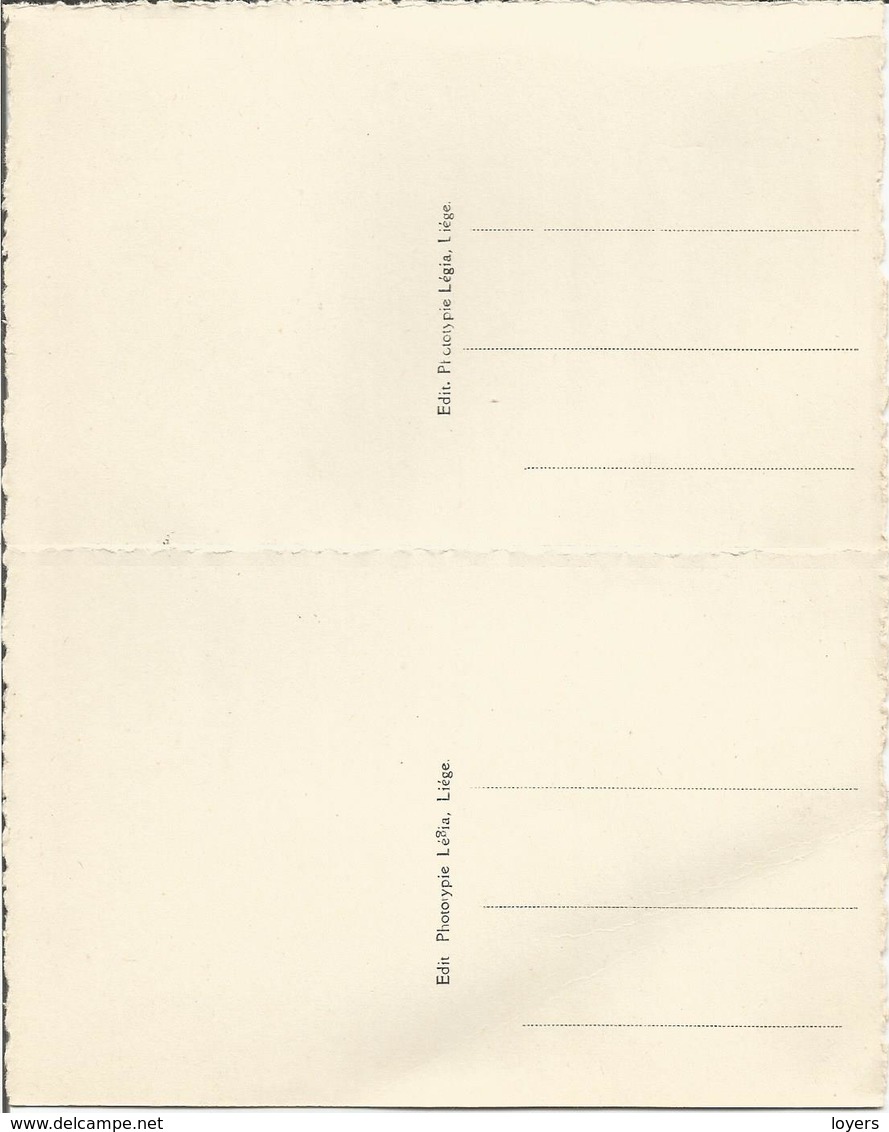 2 Cartes Postales "LES PONTS DE LIEGE AVANT ET APRES LEUR DESTRUCTION. (scan Verso) - Liege