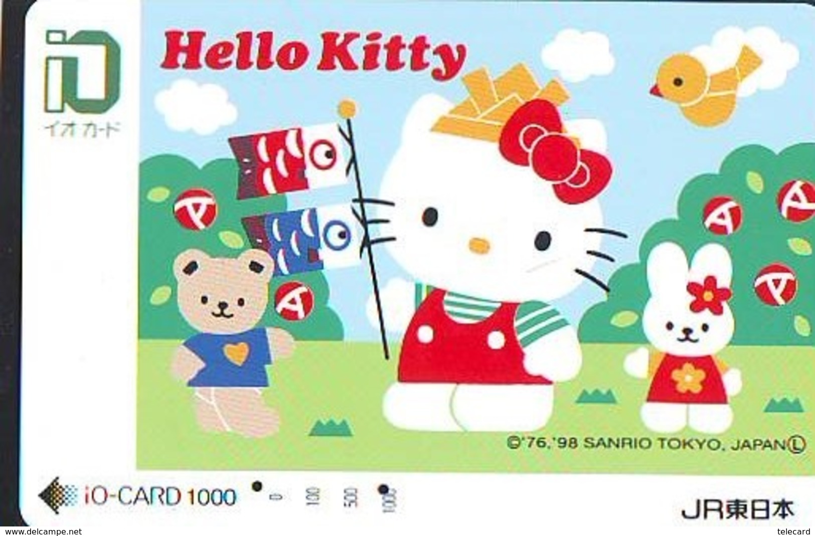 MANGA * Carte Prépayée Japon * Comics * CHAT * HELLO KITTY  (1000) I.O. * JR * CAT Japan Prepaid Card * Katze Karte * - Comics