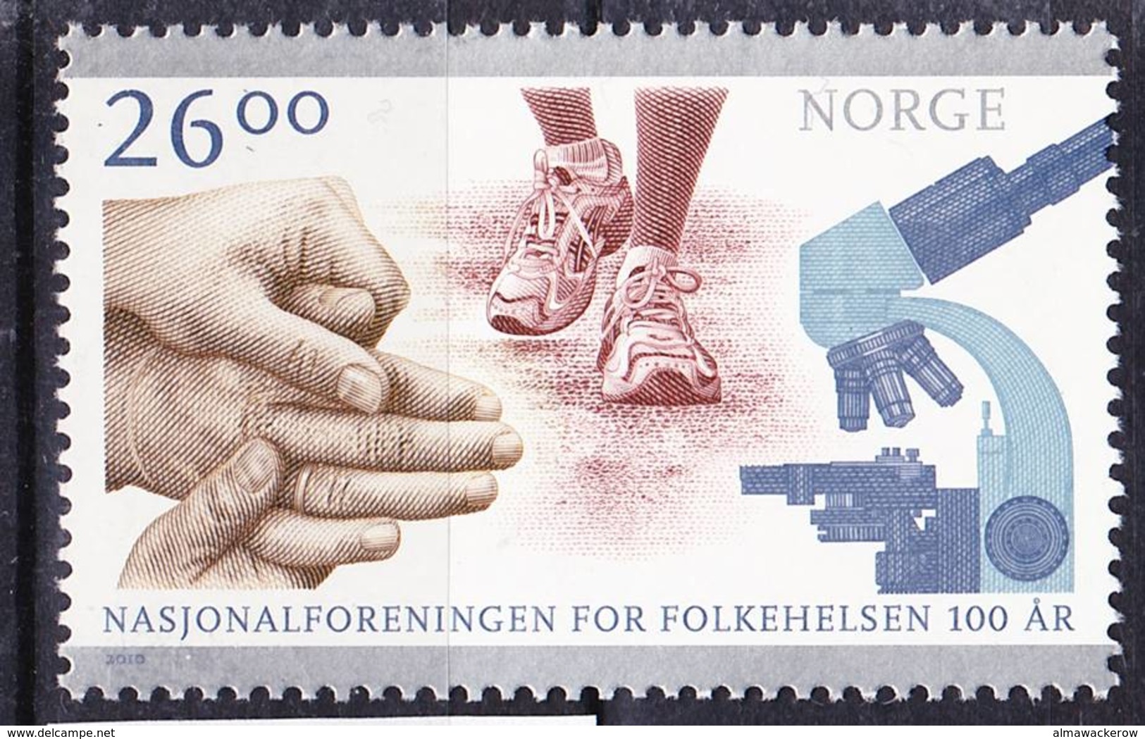 2018-0220 Norway 2010 Centenary Of National Health Association MNH ** - Nuovi