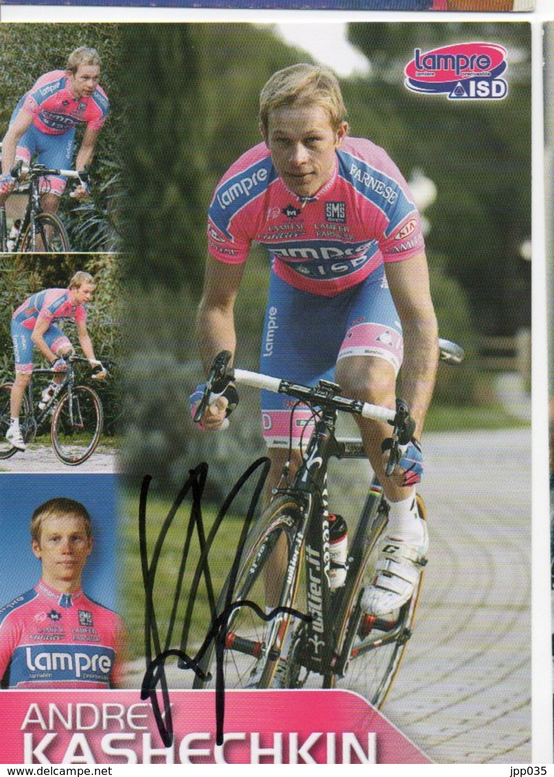 CYCLISME  TOUR DE FRANCE AUTOGRAPHE ANDREY KASHECHKIN - Cyclisme