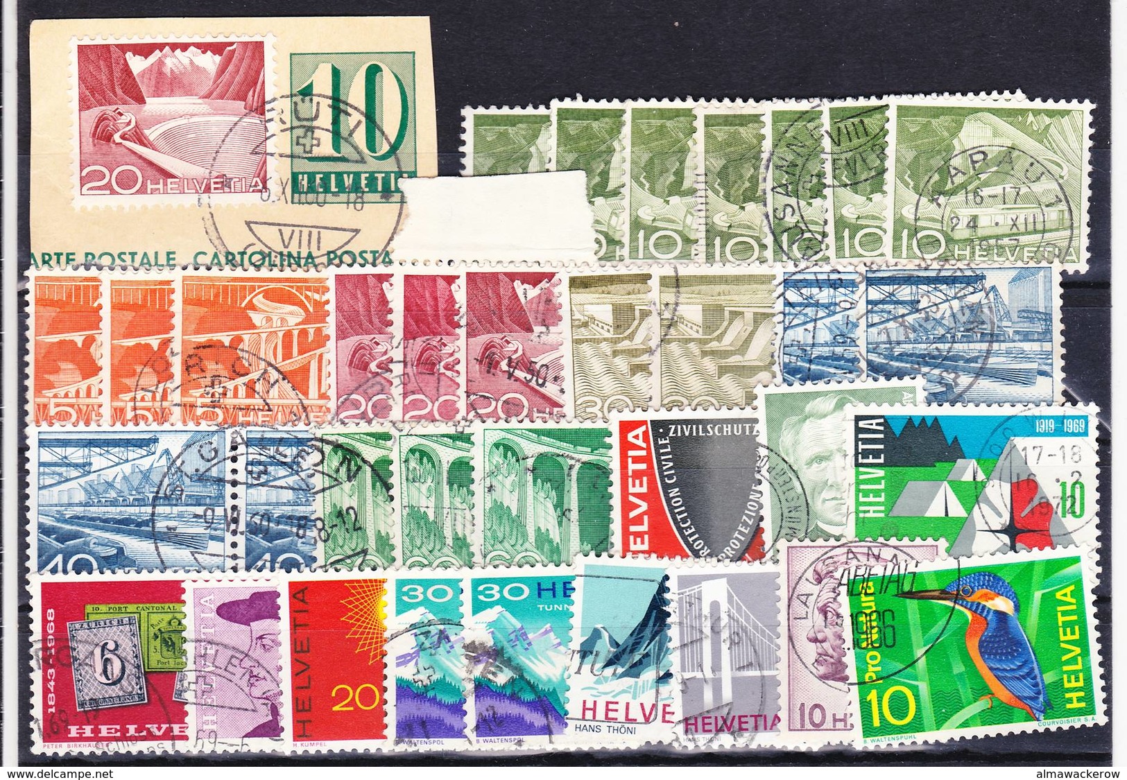 2018-0271 Switzerland Big Lot Of Used O Stamps, See All Detailed Scans! - Collections