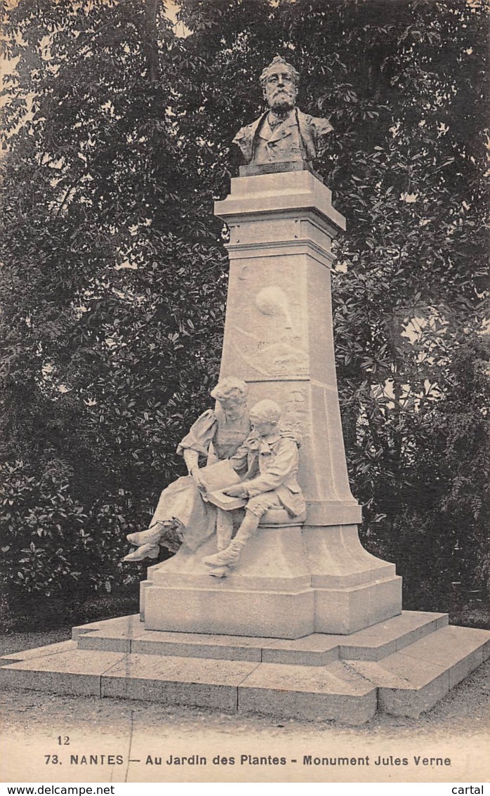 44 - NANTES - Au Jardin Des Plantes - Monument Jules Verne - Nantes