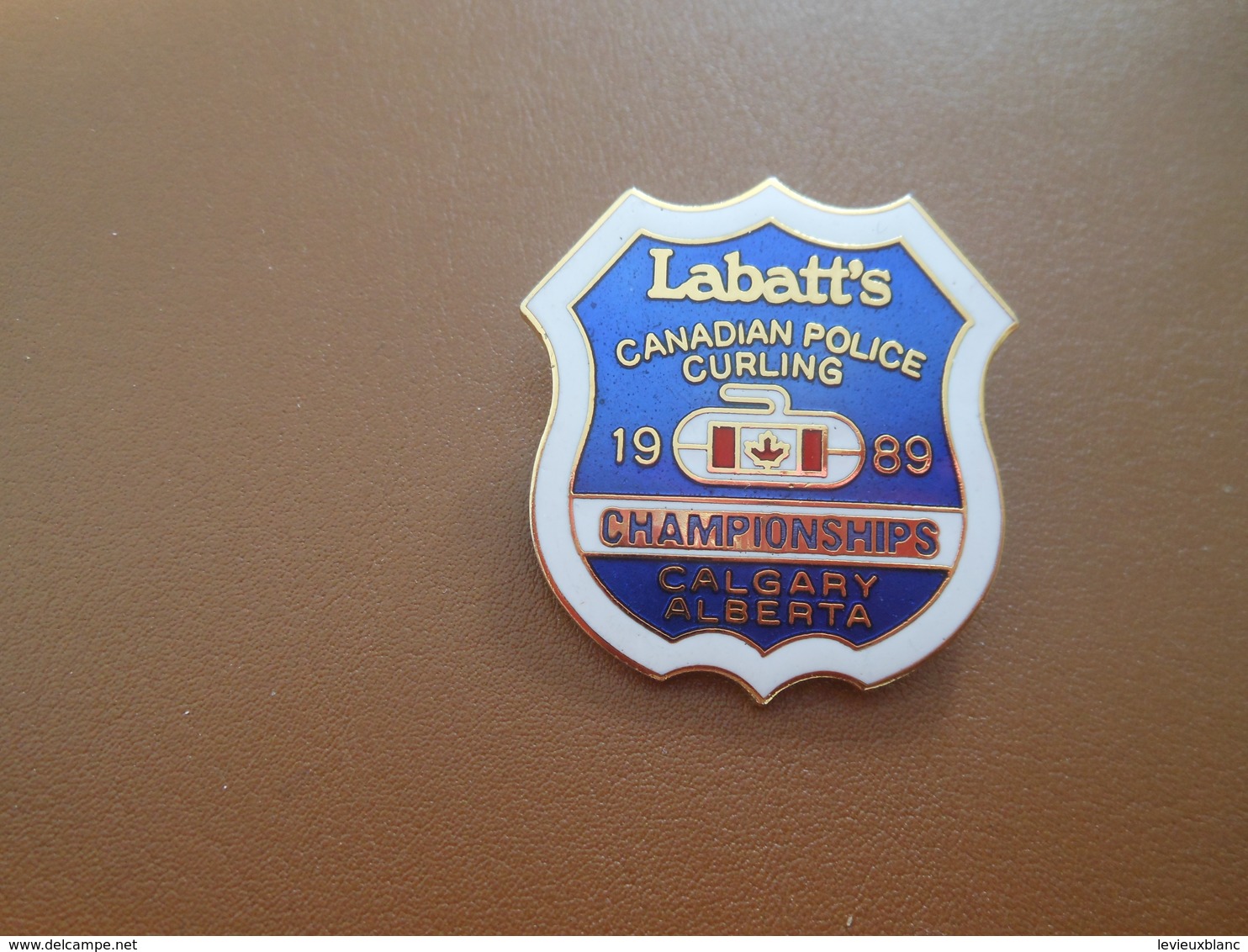 Insigne à épingle/ Curling/ Canada / Labatt's/ Canadian Police/Championships/ CALGARY/Alberta/1989    SPO341 - Sonstige & Ohne Zuordnung