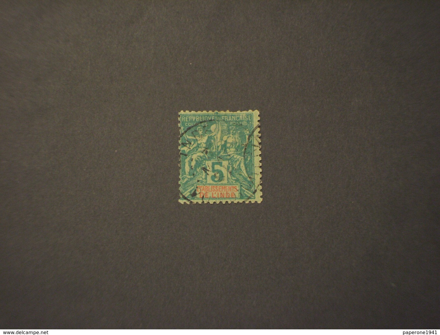 INDIA - 1892 ALLEGORIA 5 C. - TIMBRATO/USED - Used Stamps