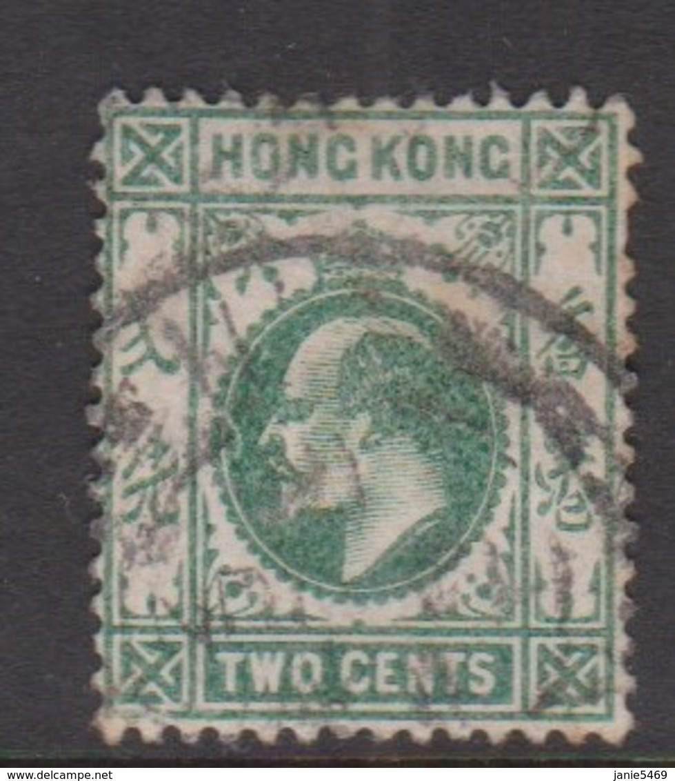 Hong Kong Scott 88 1904 King Edward 2c Green,used - Used Stamps