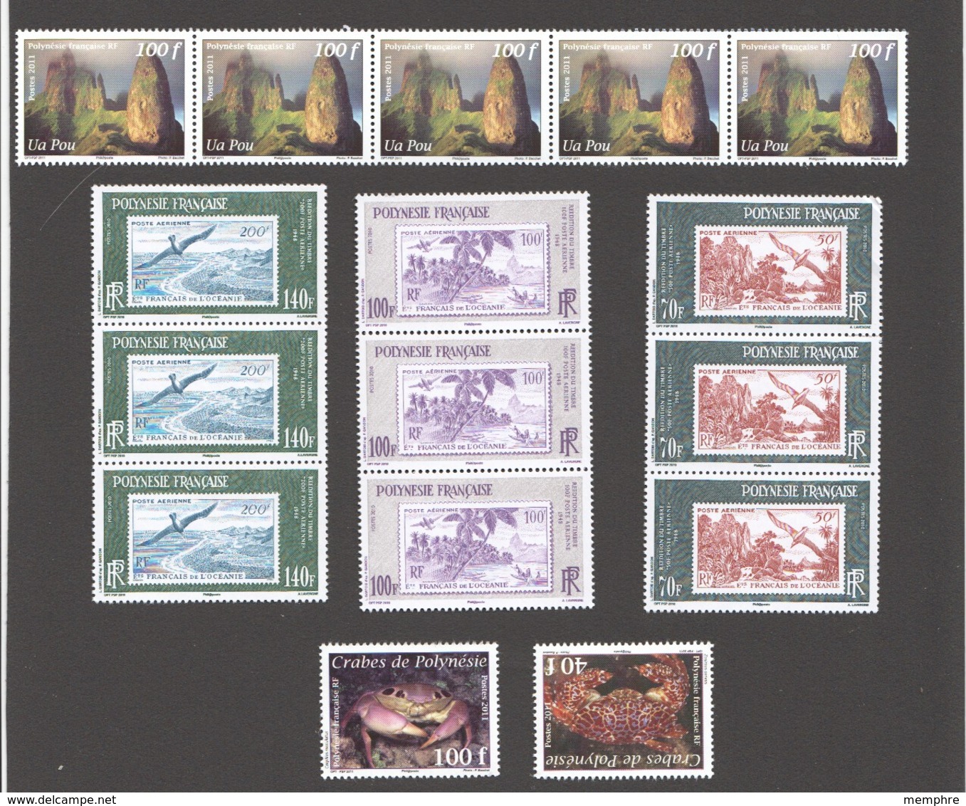 Timbres Récents 2010-12 ** - 50% De La Faciale 9445Fr. Pacifique Pour 40€ - Neufs