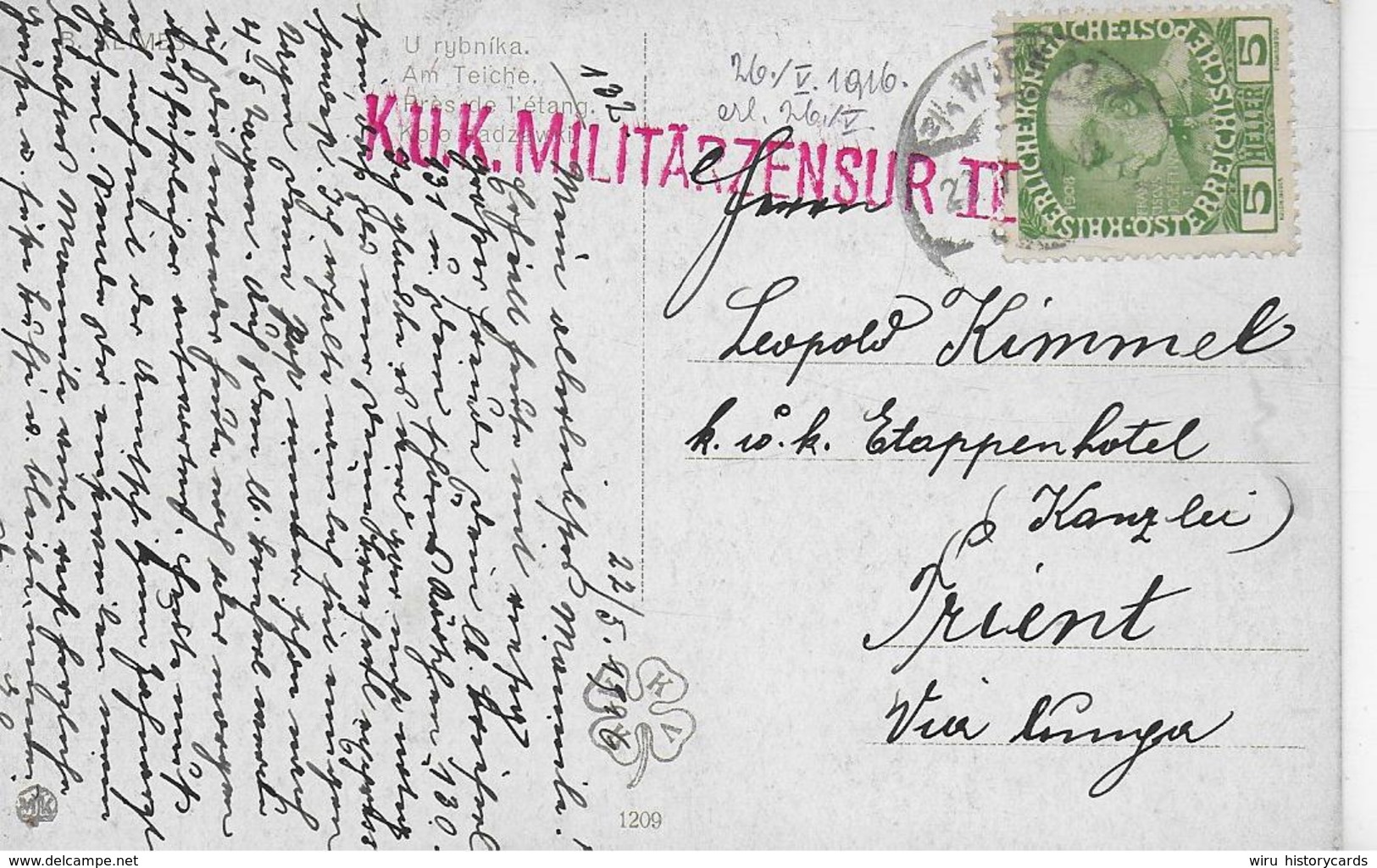 AK 0113  Klimes , B. - Am Teiche/  Künstlerkarte Um 1916 - Malerei & Gemälde