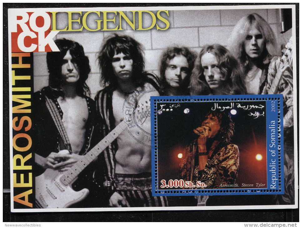 AEROSMITH,ROCK Classic On SOUVENIR SHEET STAMPS,CTO USED - Singers