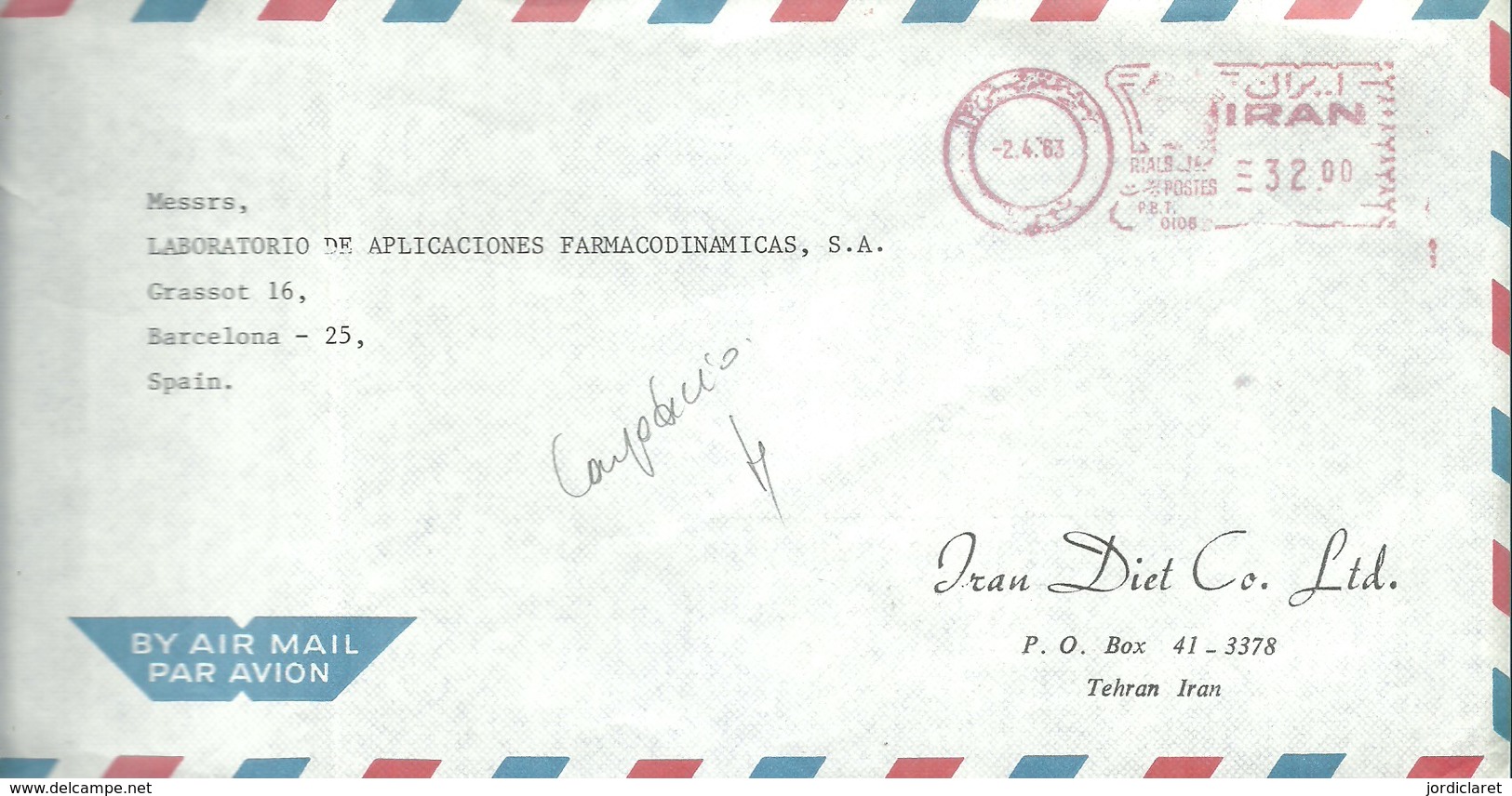 LETTER  1963 - Irán