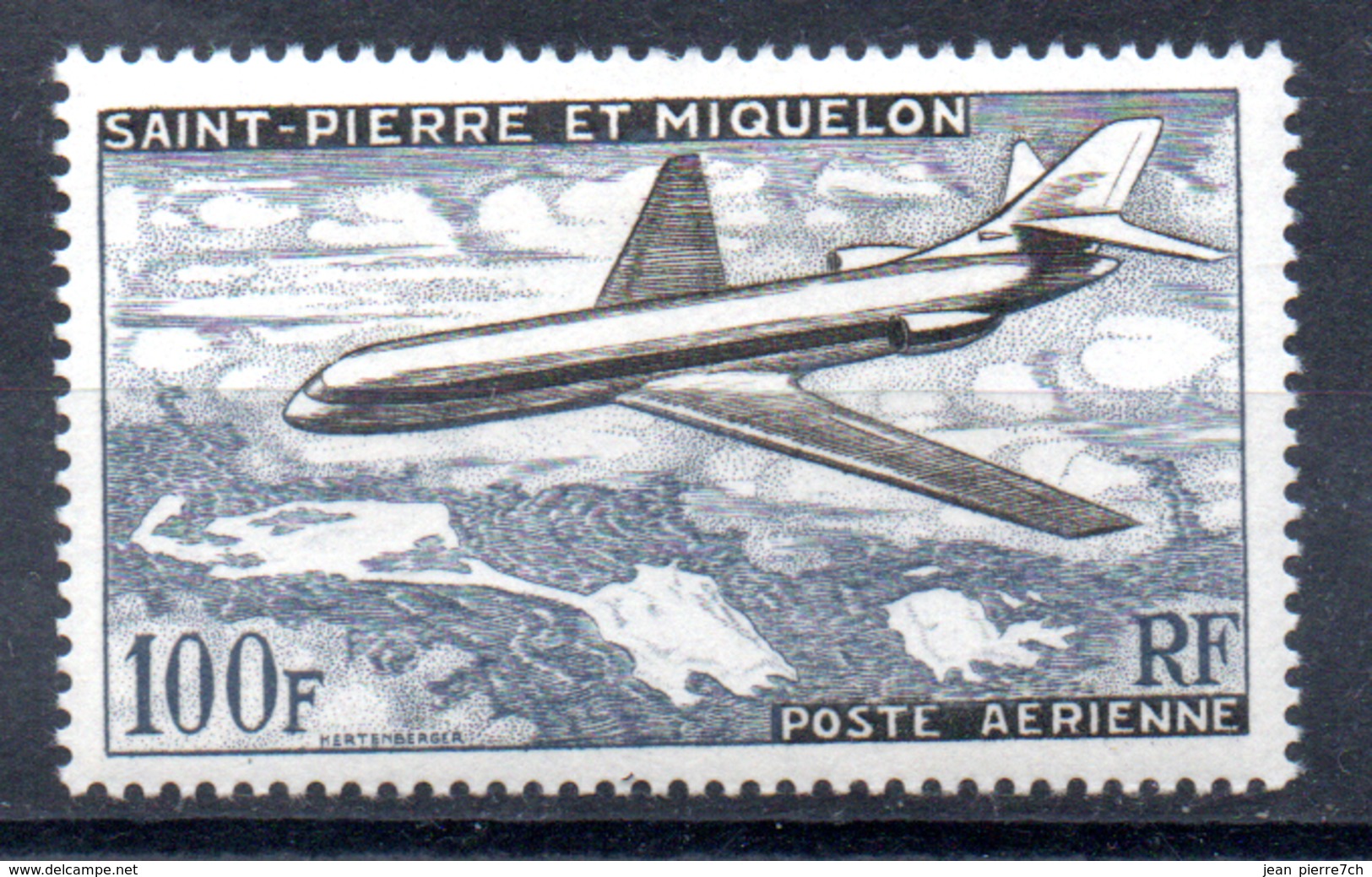 Saint-Pierre Miquelon Luftpost Y&T PA 25* - Ungebraucht