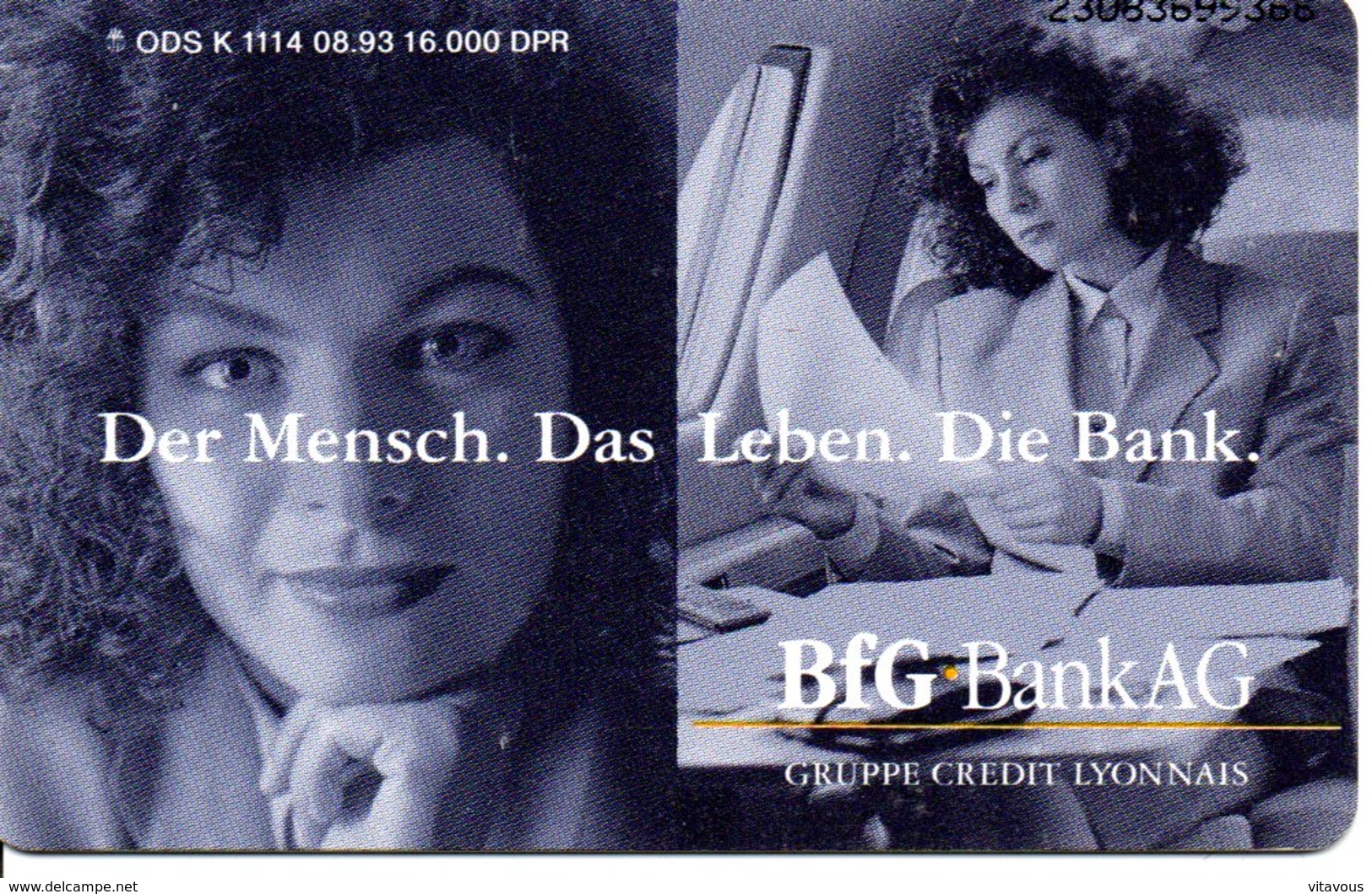 Télécarte Allemagne  Bank Banque - K 1114 08.93   Germany Deutsche Phonecard  (G 640) - K-Series : Série Clients