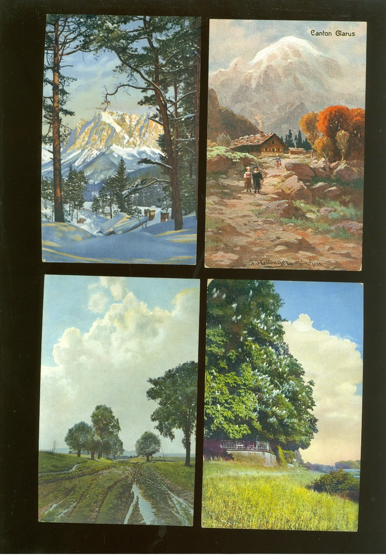 Beau lot de 60 cartes postales de fantaisie paysages paysage Mooi lot van 60 postkaarten fantasie landschappen landschap