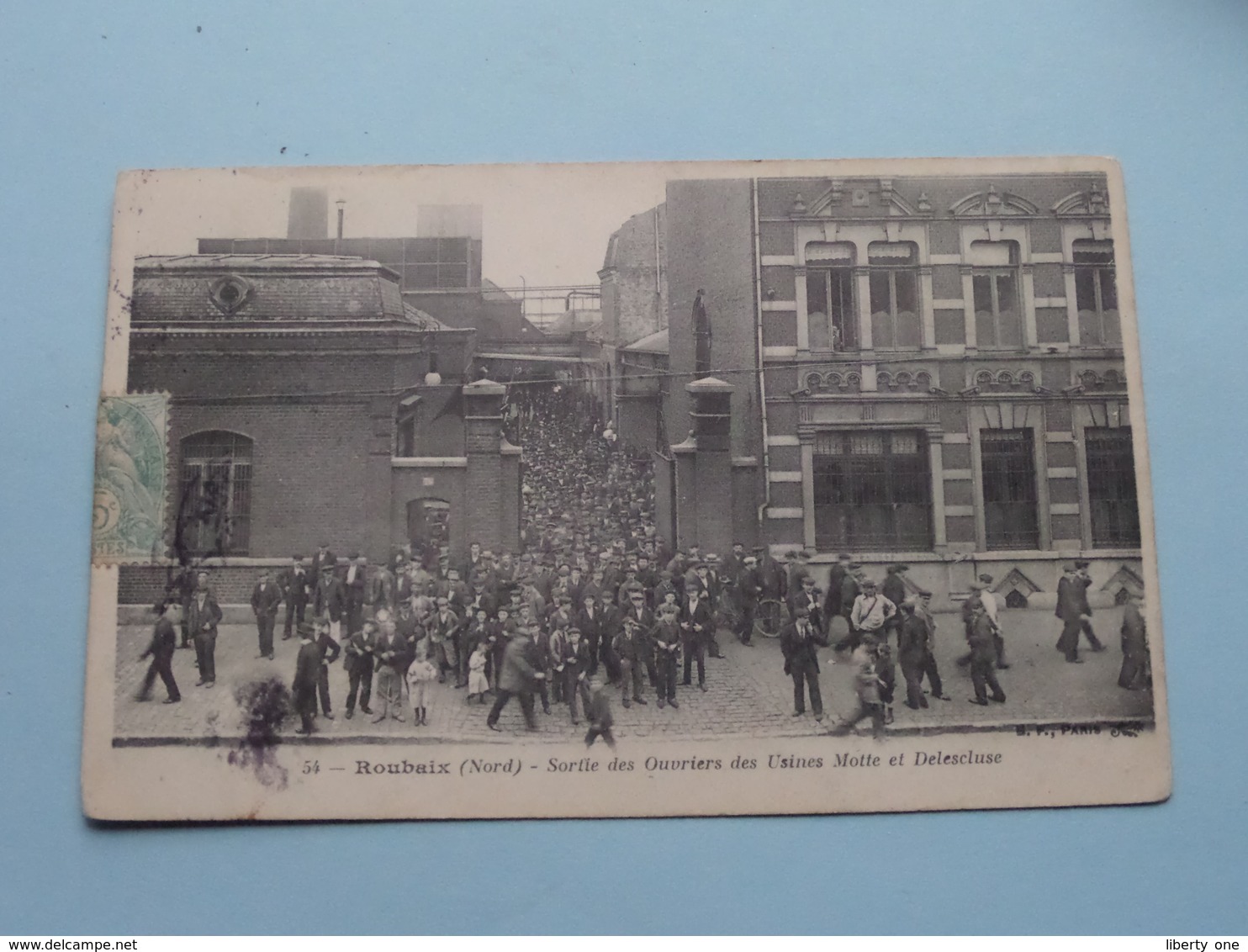 Sortie Des Ouvriers Des Usines MOTTE Et DELESCLUSE ( 54 ) Anno 1906 ( Zie/voir Foto ) ! - Roubaix