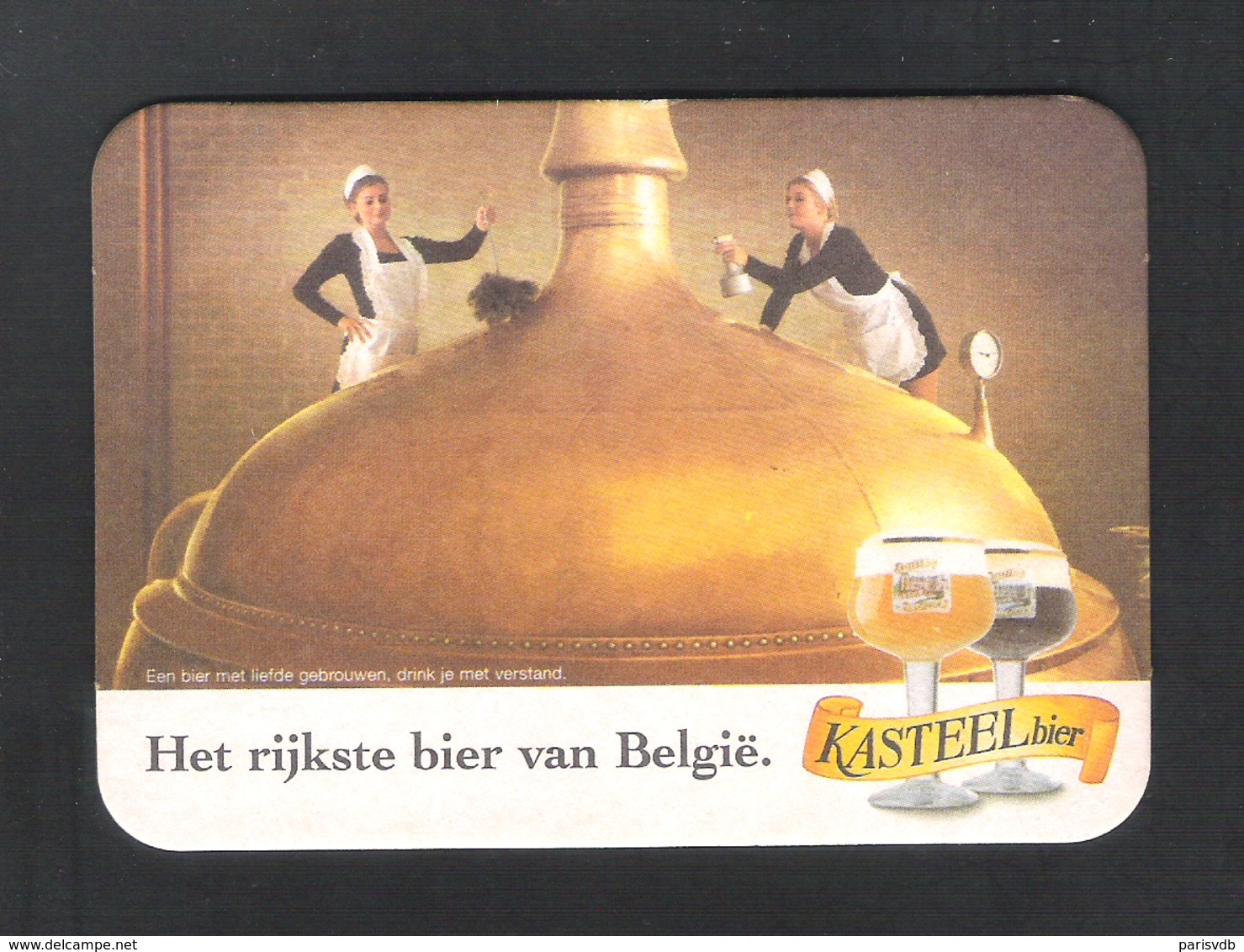 BIERVILTJE - SOUS-BOCK - BIERDECKEL - KASTEELBIER - INGELMUNSTER - HET RIJKSTE BIER VAN BELGIE   (B 180) - Sotto-boccale